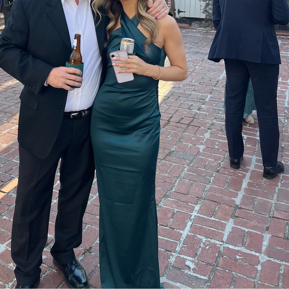 Green maxi formal dress